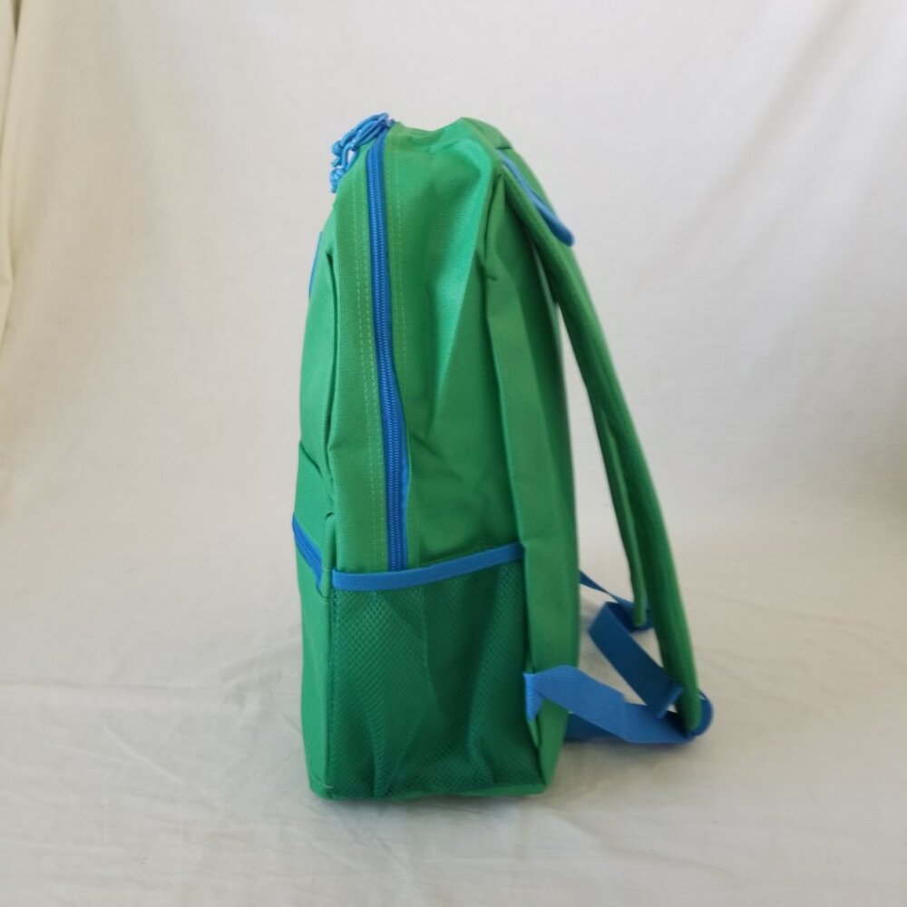 New! Lightweight Green/Blue Basic Backpack W/Bott… - image 4